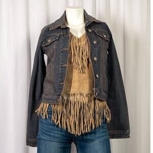 Angfu Denim stonewashed jean jacket sz S